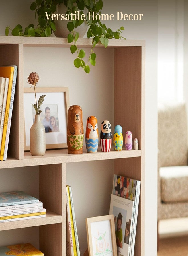 Koogel 6 Set Unpainted Nesting Dolls for Kids, Blank Nesting Dolls Wooden Matryoshka for Parent Child Activities Birthday Gift DIY Enthusiasts - Image 5